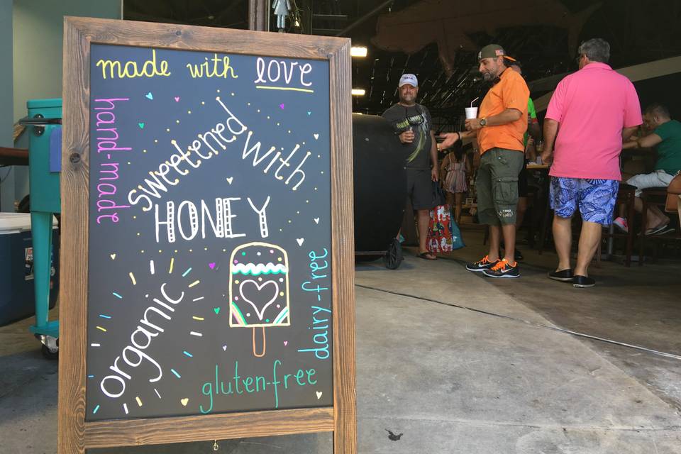 Sweetened with honey!