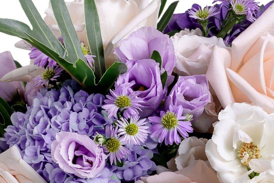 Purple themed bouquet