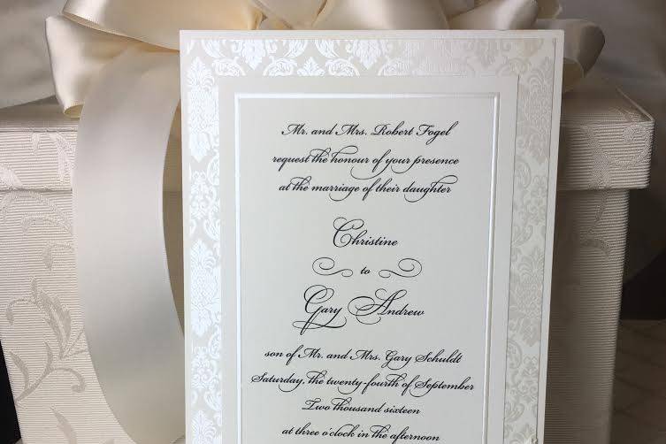 Classic invitation design