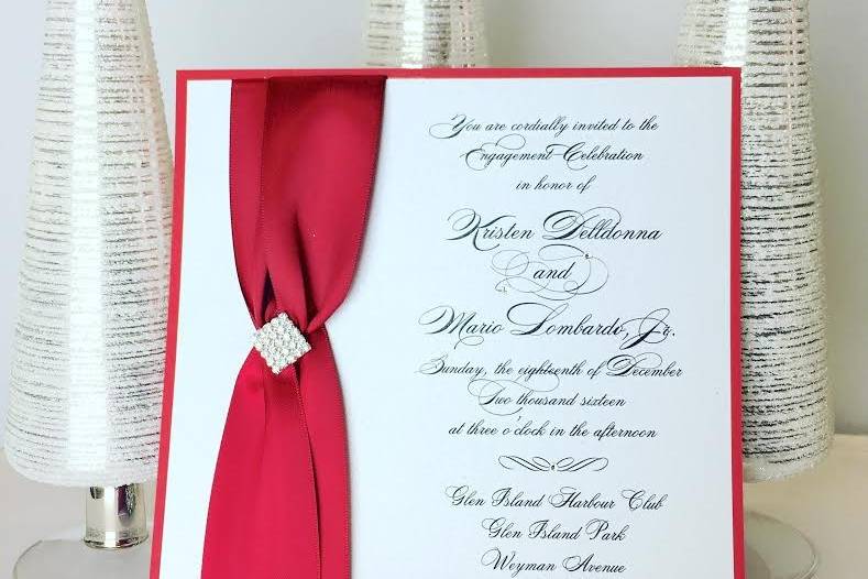 Red ribbon decoration