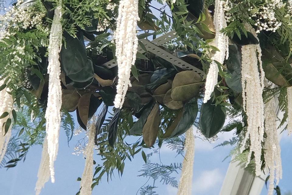 Floral chandelier