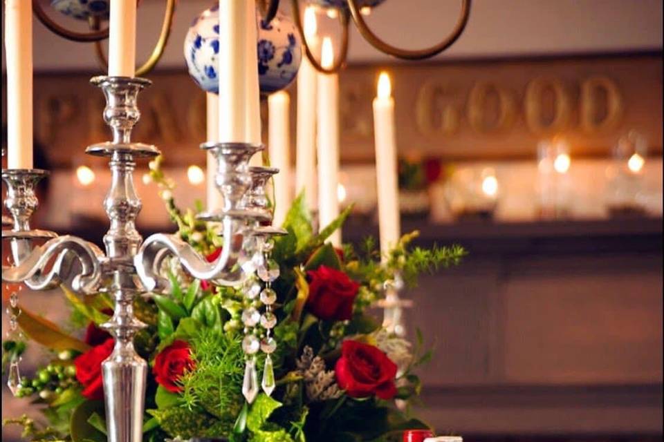 Buffet table