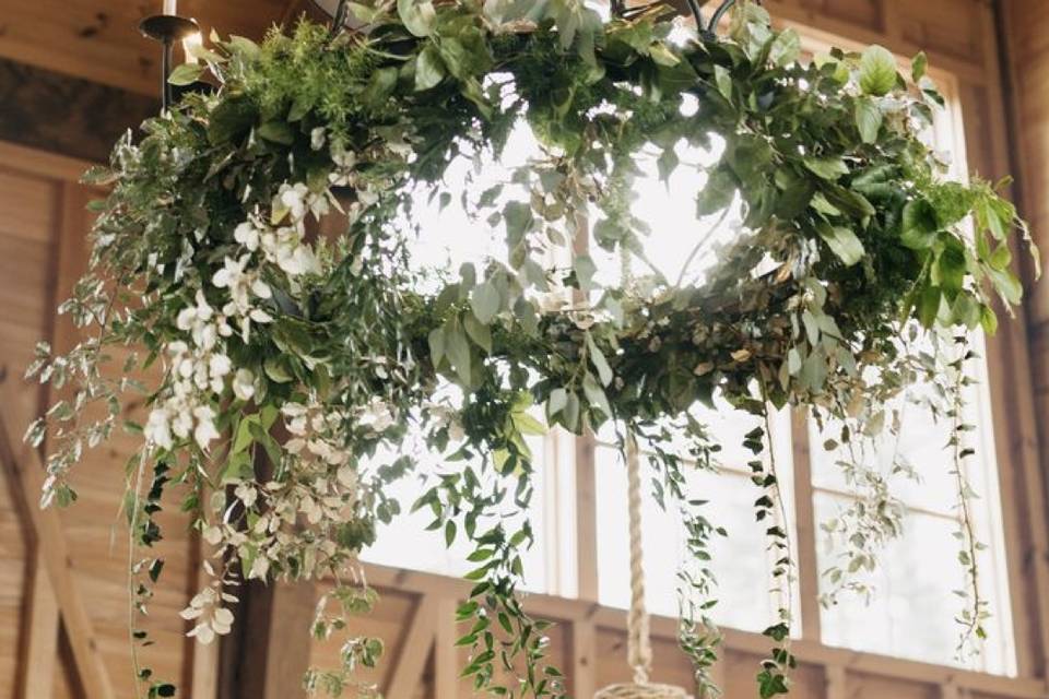 Floral chandelier