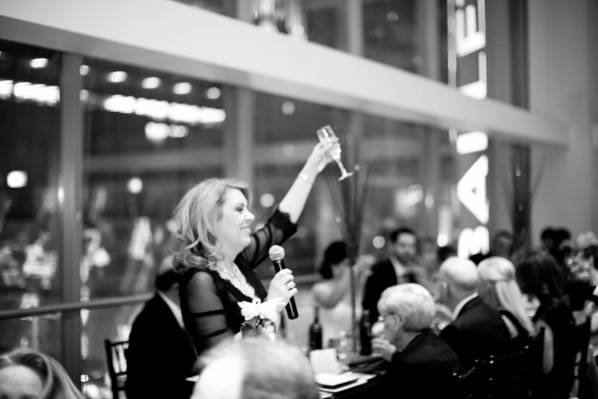 Mother of the Bride toasts the couple