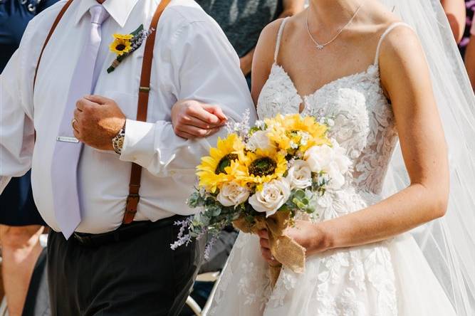 Father of the Bride and Bride