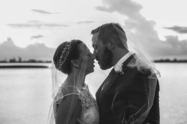 Bride and Groom Close Up