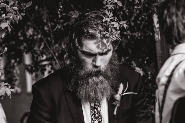 Black and White Groomsman