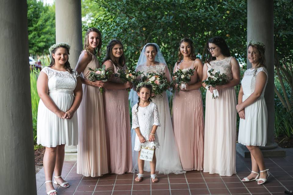 Bridal Party & Flower Girl