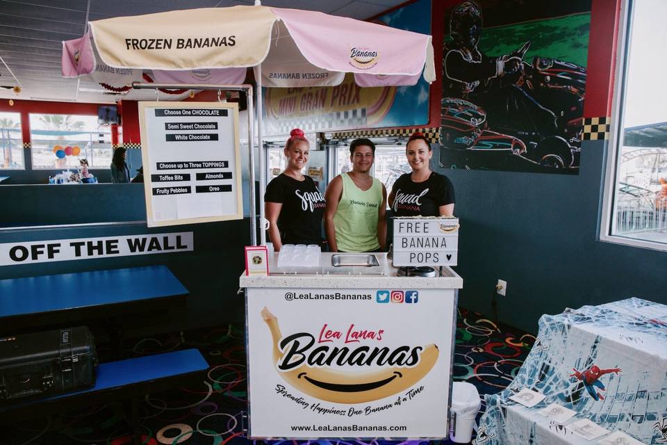 Banana Cart at Birthday Party