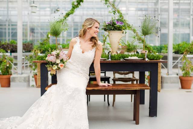 Bride alone