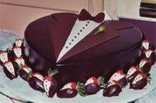 groom tuxedo cake