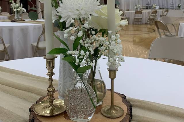 Wood centerpieces