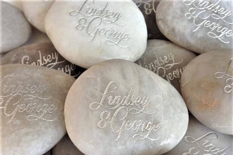 Rock Key Chains, Bulk Discounts - Engraved Stones Direct