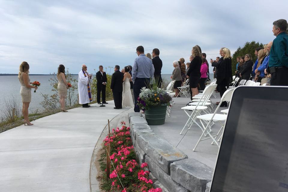 Ceremony on the pathway