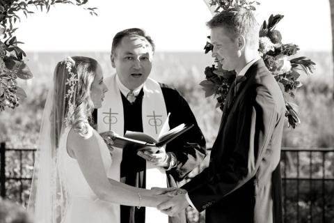 Liz and Chris married by Rev. Joe Wadas in October 2010.