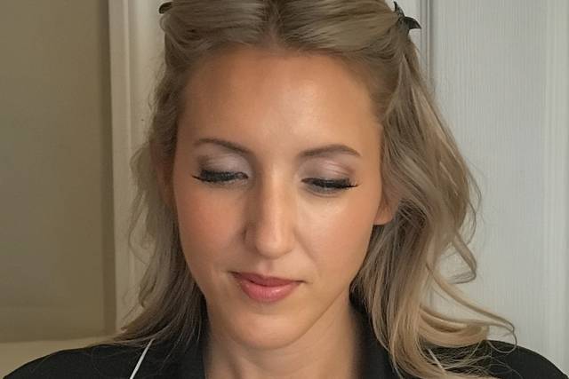 Glam party makeup