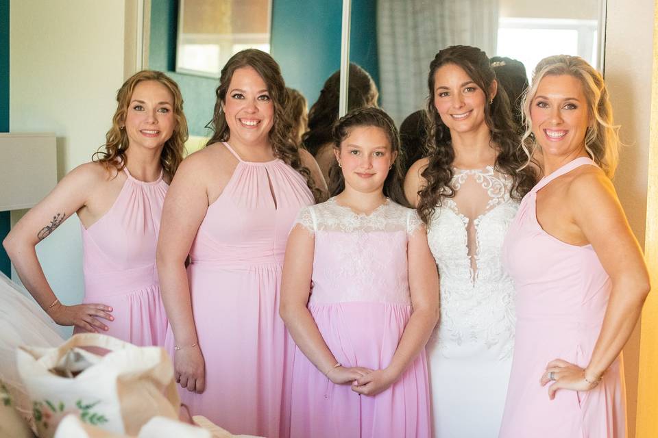Bridal party makeup