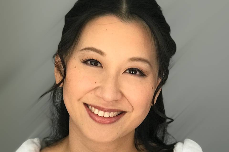 Natural Asian bride makeup