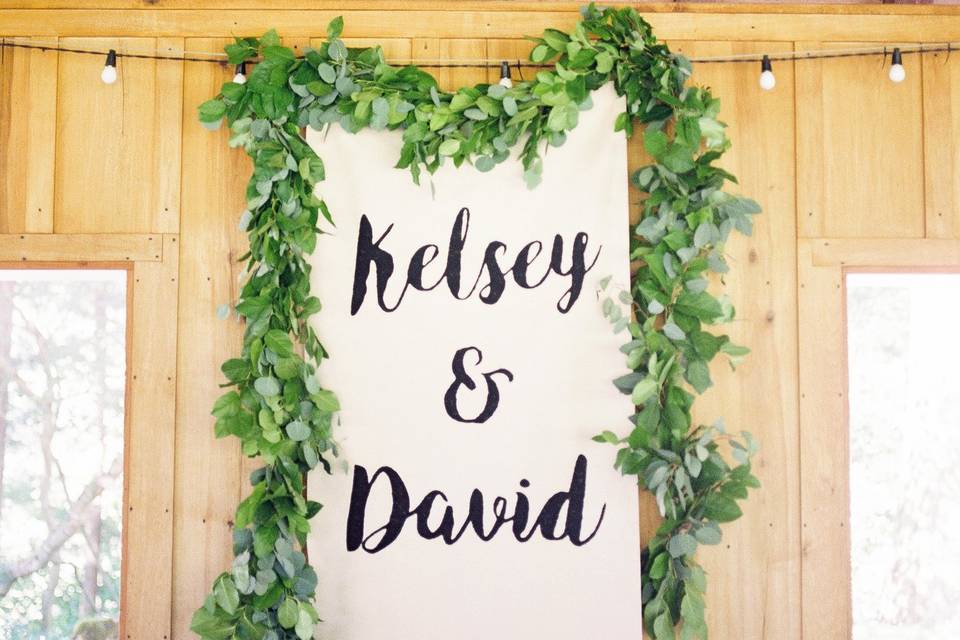 Reception decor