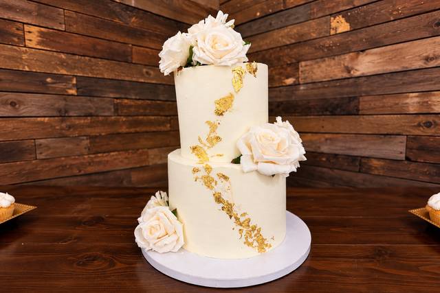 Gold and roses