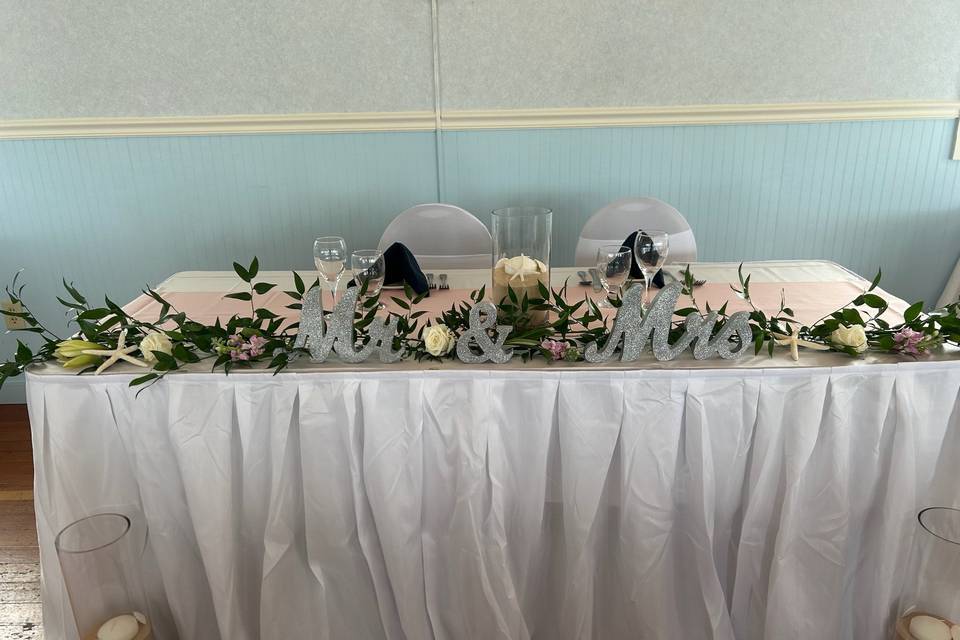 Nautical Sweetheart Table