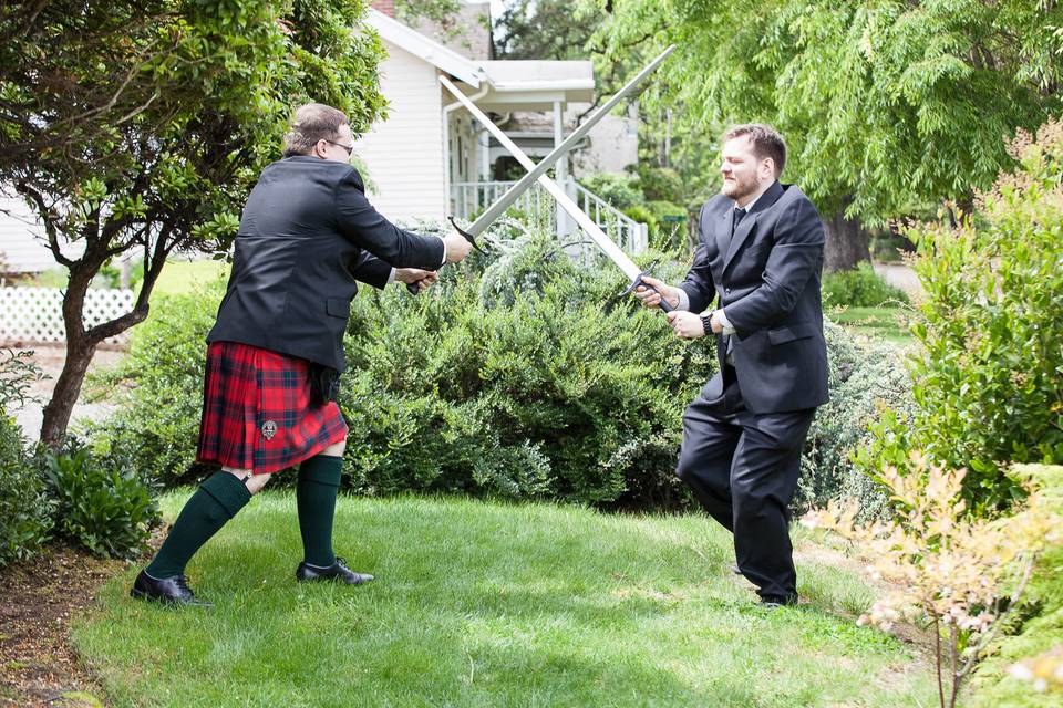 Wedding day fight