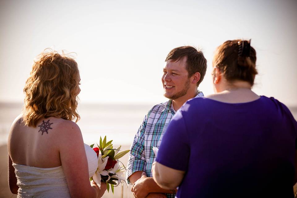 Elopement on the beach