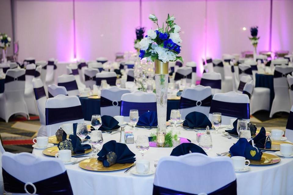 Blue and White Reception