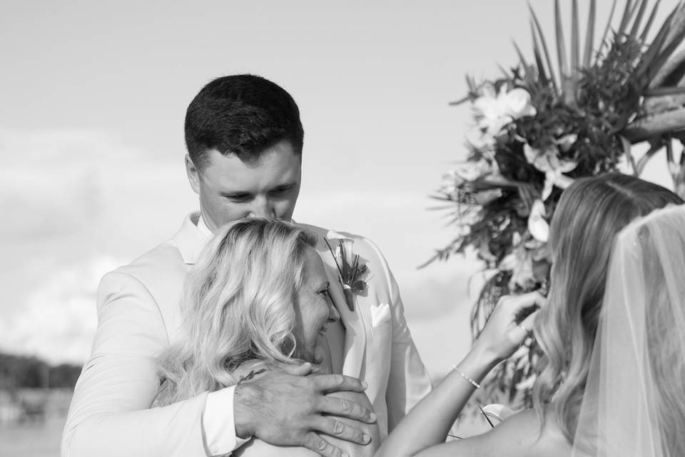 Beachside ceremony