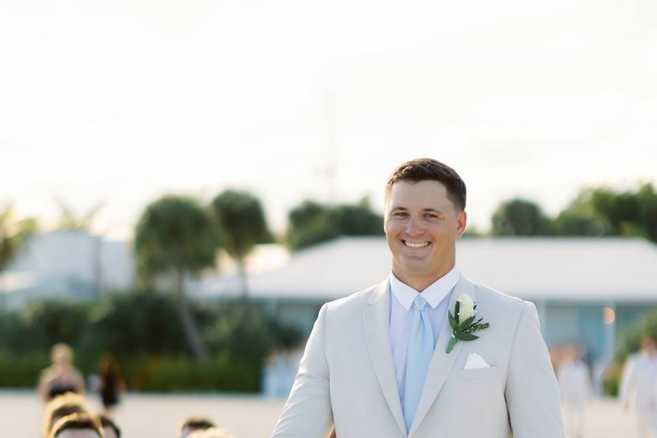 Beachside ceremony