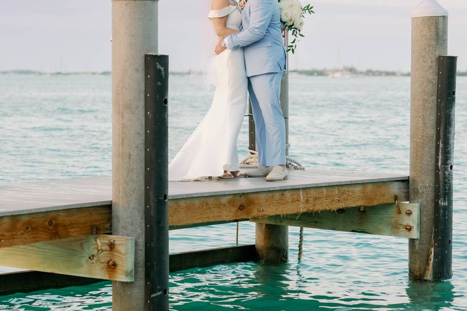 Romantic Pier Moment