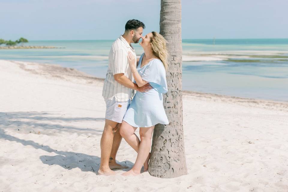 Romantic Beachside Engagement
