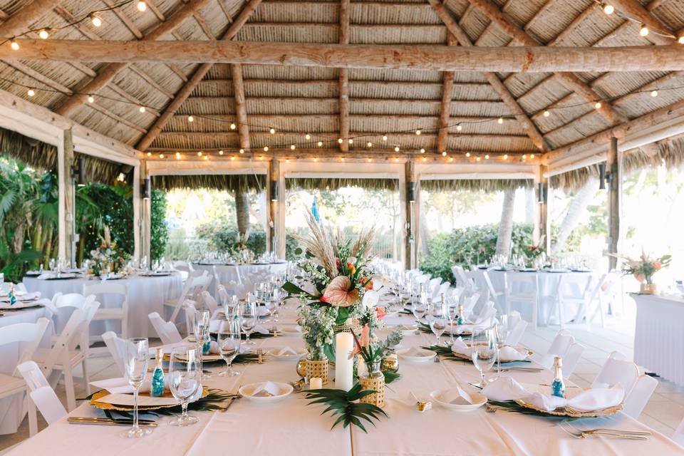 Wedding Tablescape with Ocean