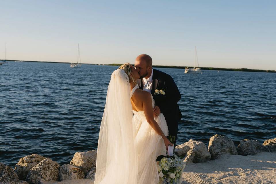 Beachside ceremony