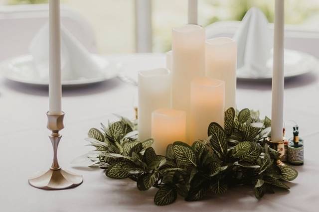 Tiered Candle Centerpieces