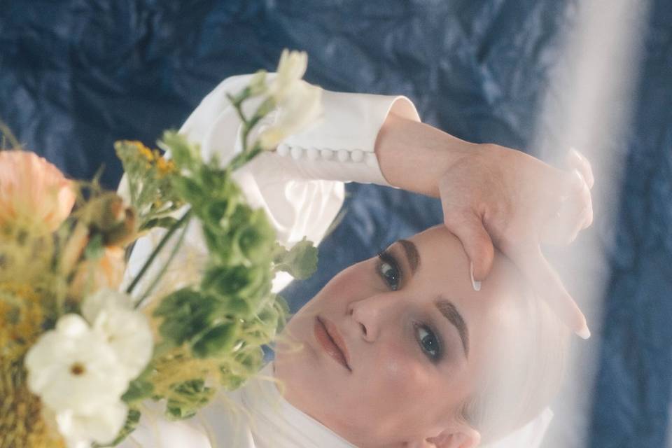 Veil bridal portraits