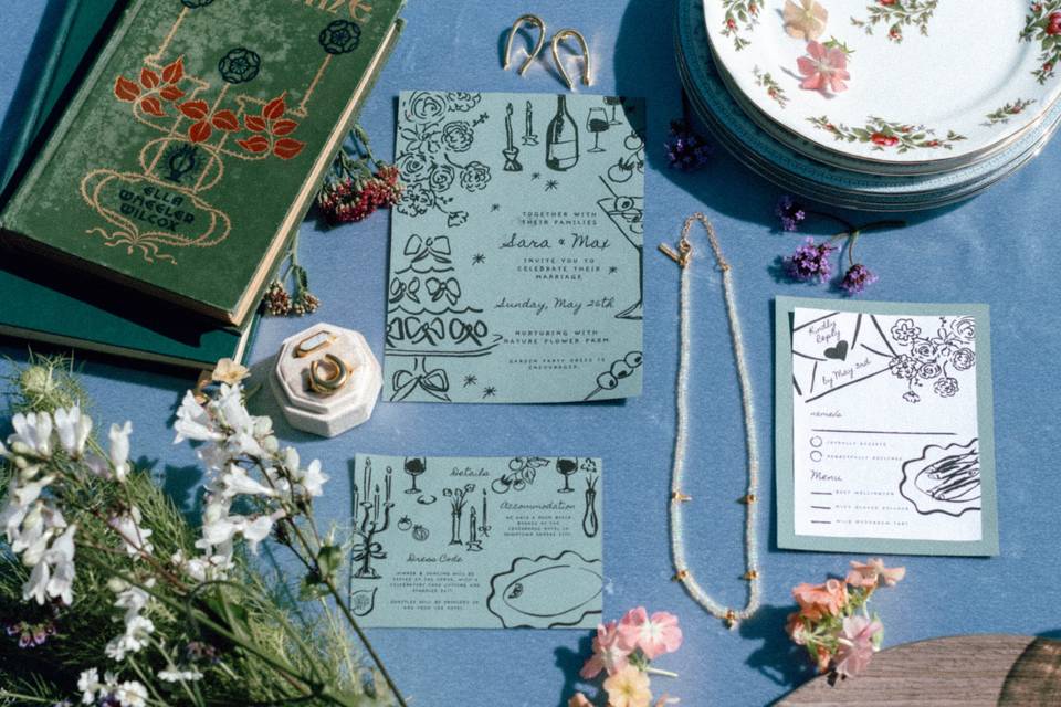 Flat lays & invites