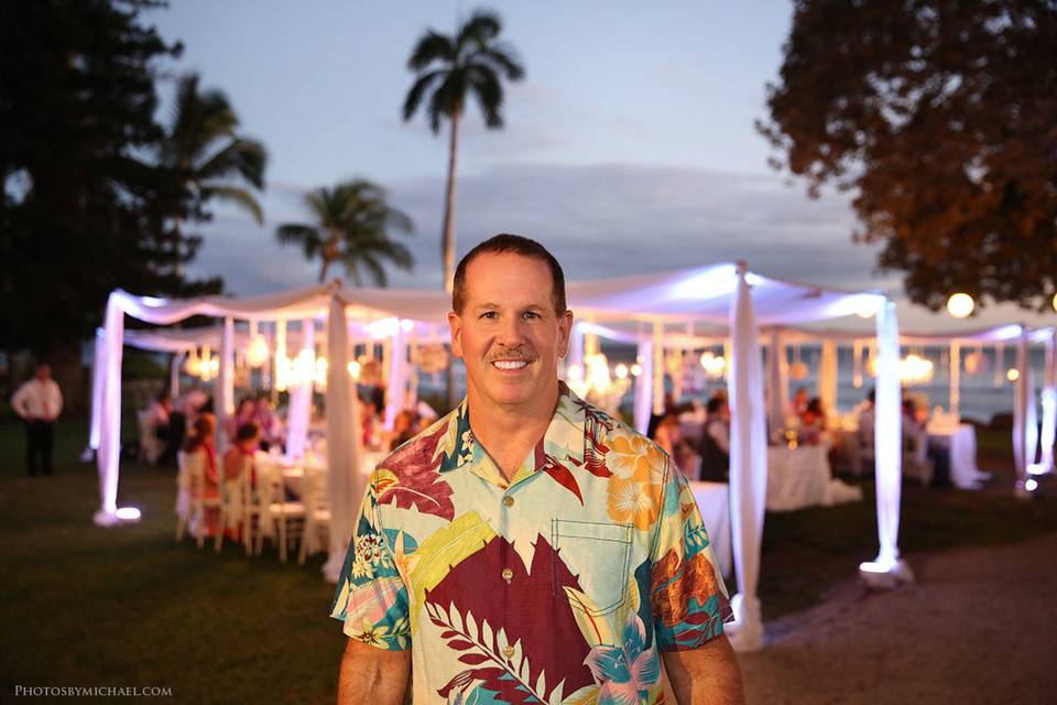 DJ Dan Maui at the reception