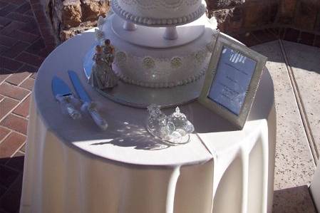 Castle wedding cake