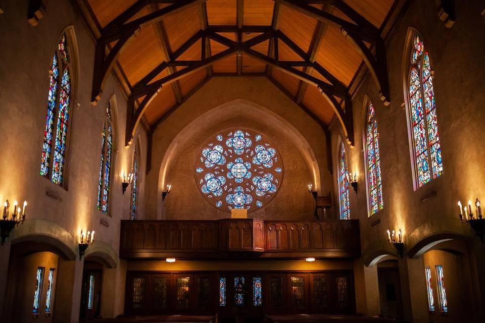 View of the back of Chapel