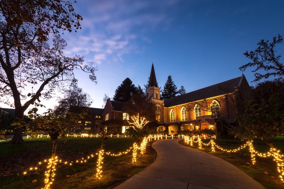 Morris Chapel at Night