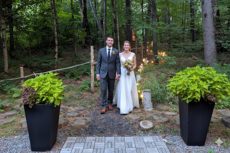 The happy couple