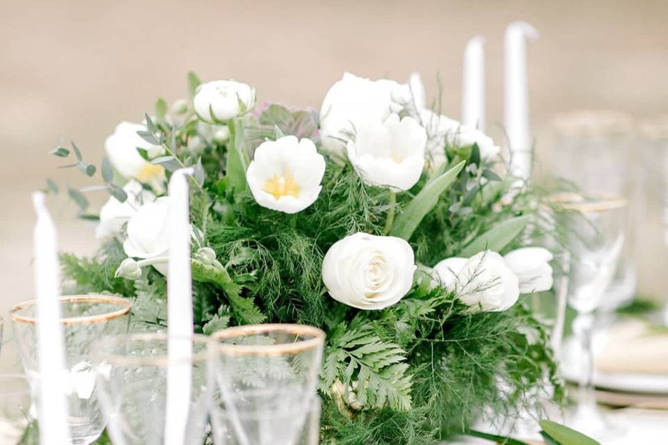 Spring tablescape