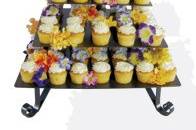 This 5 tier stand is also great for appetizers. It comes in white and adds interest to your buffet table.