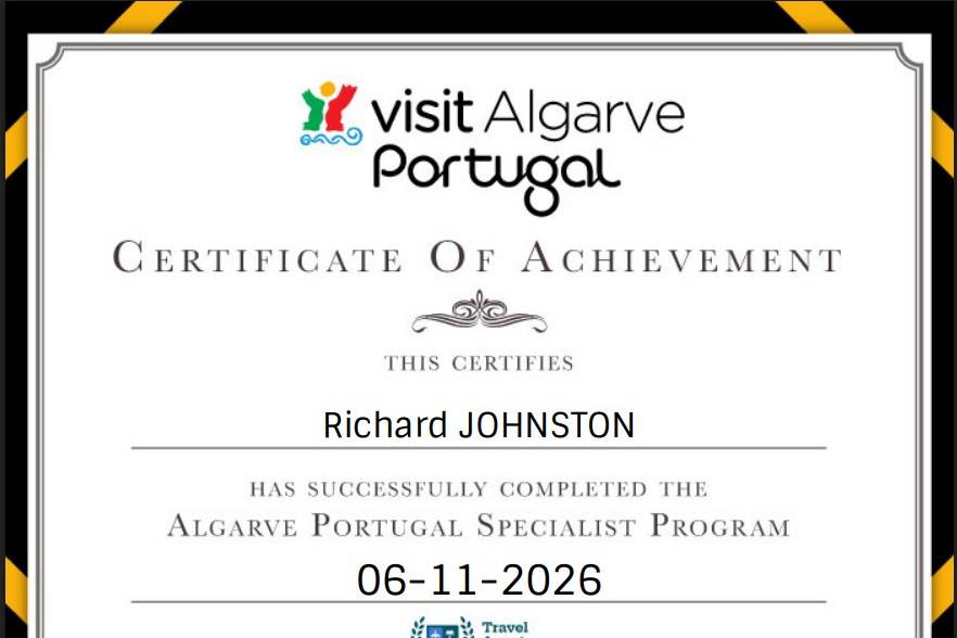 Algarve Portugal Certification