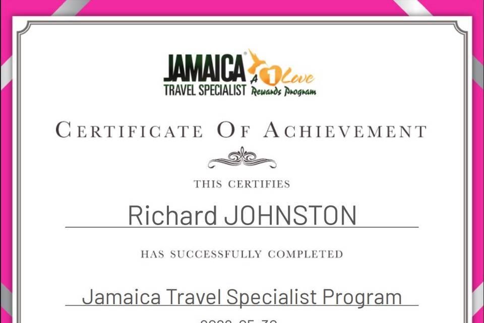Jamaica Certification