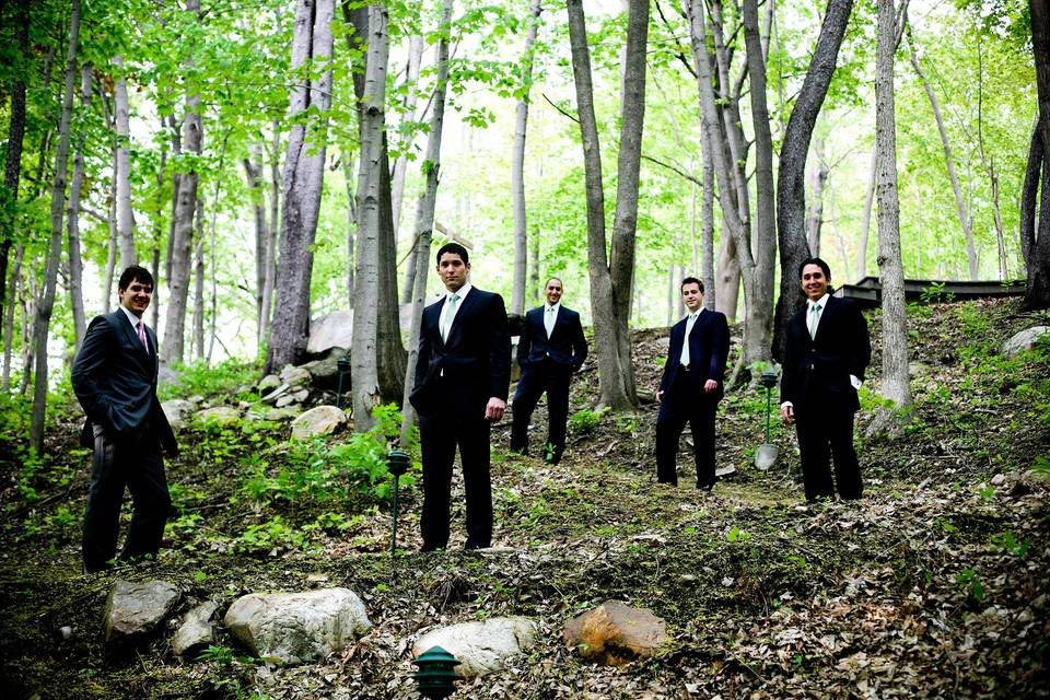 Groom and the groomsmen