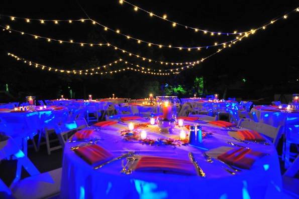Wedding reception area