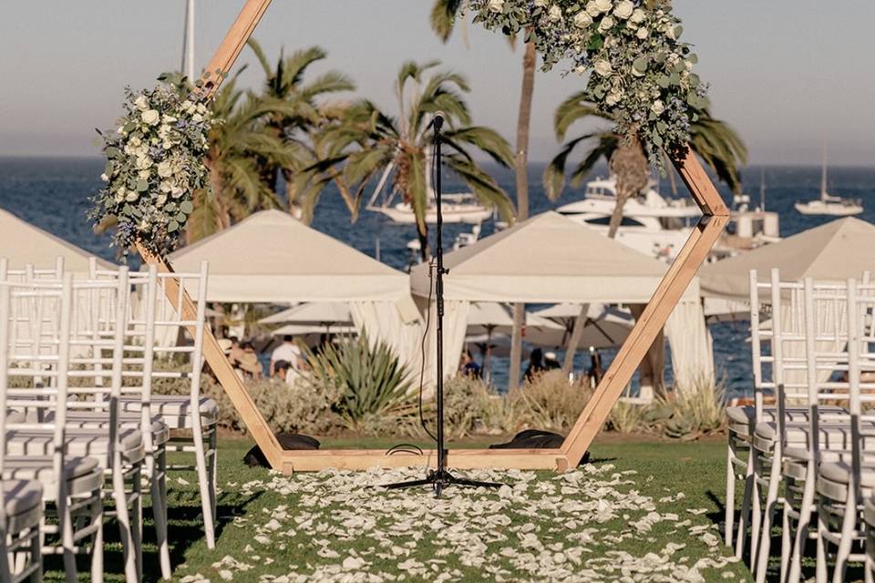 Hexagon Wedding Arch