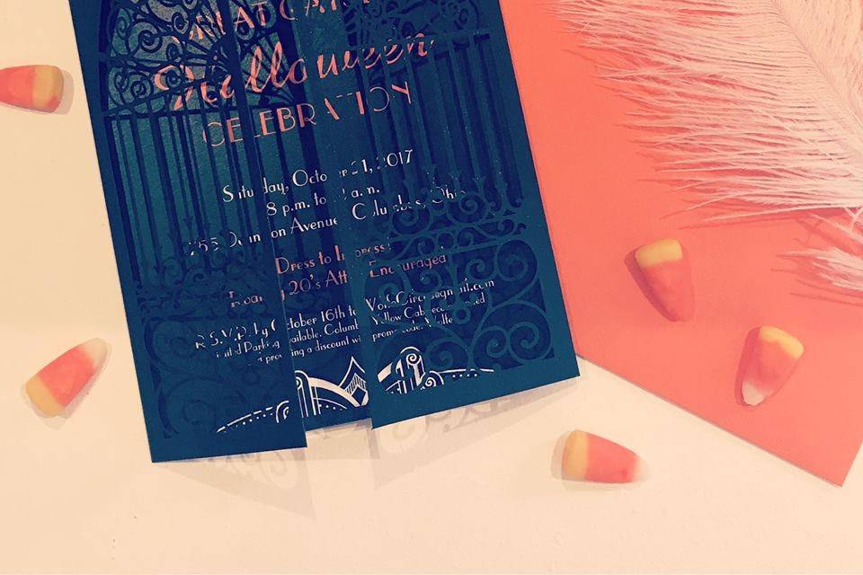 Laser Cut Invitation